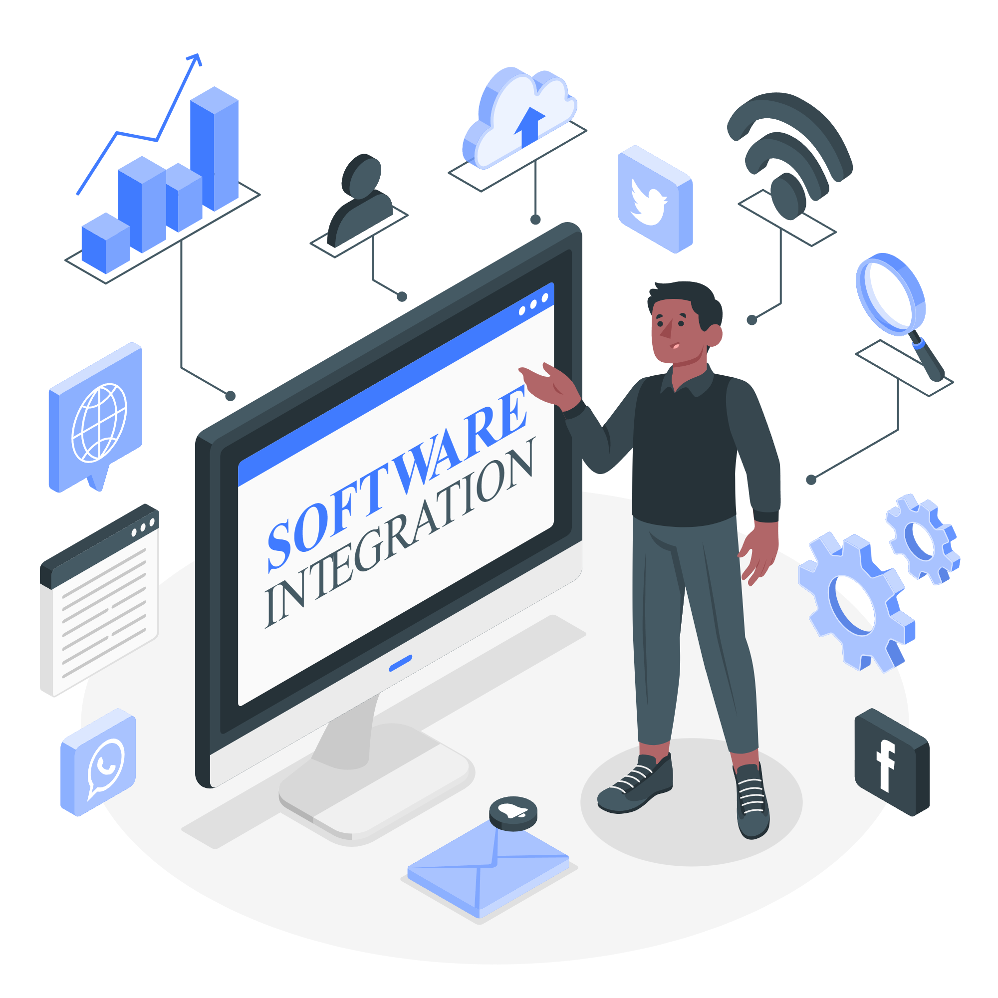 Software integration illustration